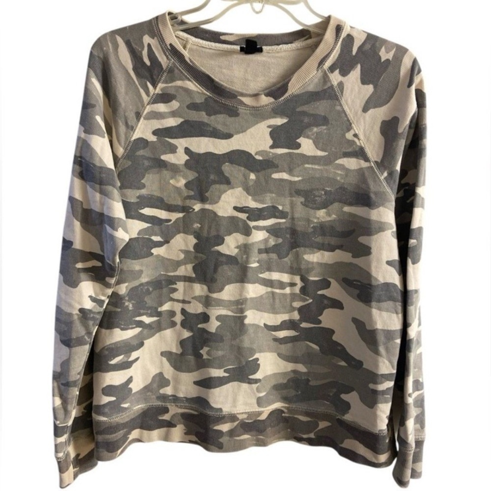 J.Crew Camouflage Sweatshirt crewneck medium